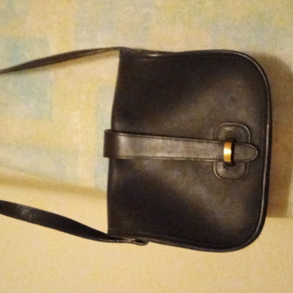 Lands end small leather bag